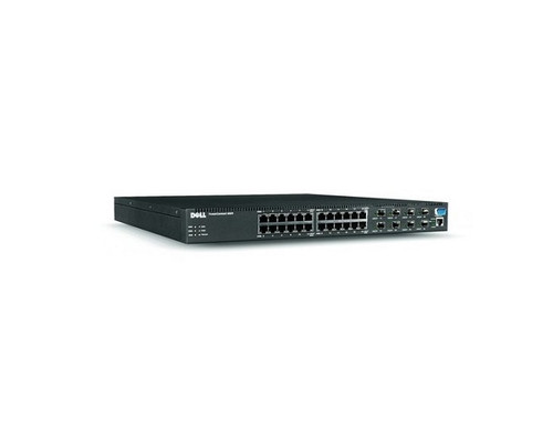 0UJ394 - Dell PowerConnect 6000 Series 6024 24 x Ports 10/100/1000Base-T + 8 x Ports SFP Layer 3 Managed Gigabit Ethernet Network Switch