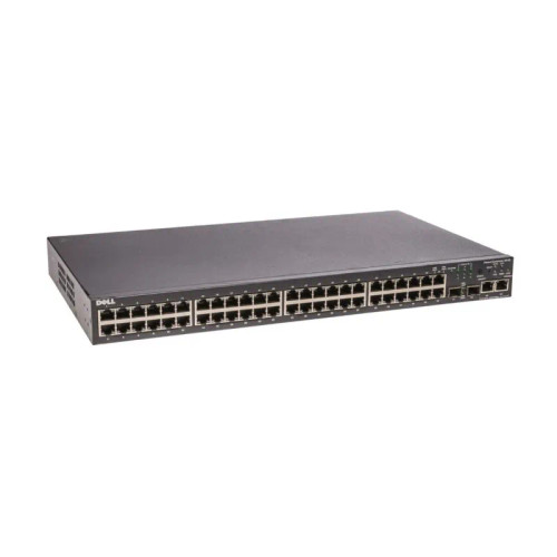 0XJ075 - Dell 48-Port PoE 10/100 2x SFP Layer2 Network Switch