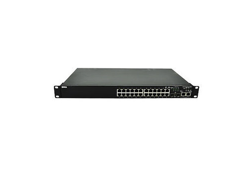 0XJ505 - Dell PowerConnect 3424 24 x Ports 10/100Base-T Managed Rack-mountable Fast Ethernet Network Switch