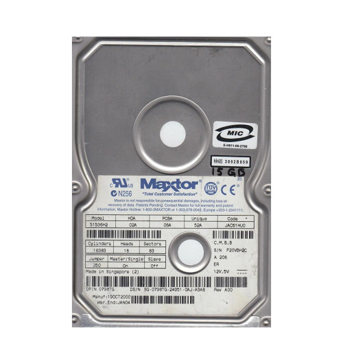 Dell 0798TG 15GB 7200RPM 3.5Internal Hard Drive ATA-100