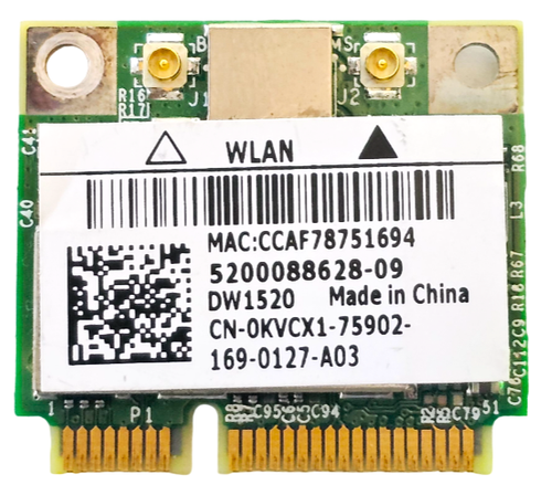 Dell KVCX1 Wireless 1520 Draft N Mini PCI Express Card