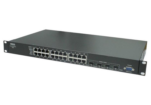 0Y4657 - Dell PowerConnect 5324 24 x Ports 10/100/1000Base-T + 4 x Shared SFP Ports Gigabit Ethernet Network Switch