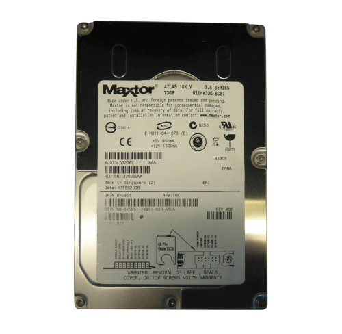 0YC951 - Dell 73GB 10000RPM Ultra320 SCSI 68-Pin 3.5" HDD