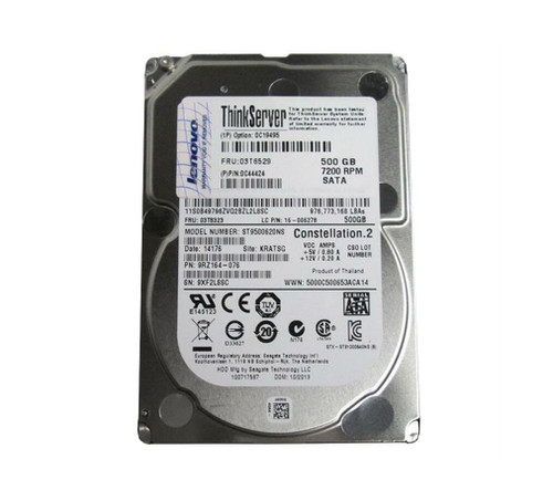 16-006278 - Lenovo 500GB 7200RPM SATA 6Gb 2.5" HDD