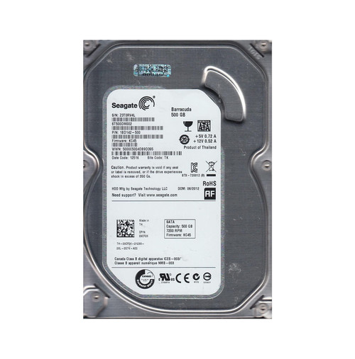 1BD142-500 - Seagate 500GB 7200RPM SATA 6Gb/s 3.5" HDD
