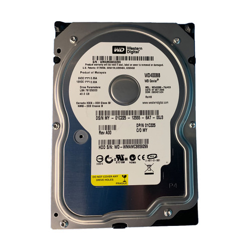 1C225 - Dell 40GB 7200RPM IDE ATA-100 2MB 3.5" HDD
