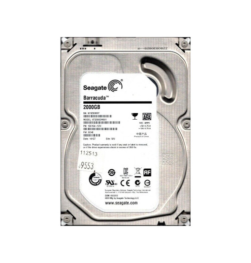 1E6164-570 - Seagate BarraCuda 2TB 7200RPM SATA 6Gb/s NCQ 64MB Cache 3.5-Inch Hard Drive