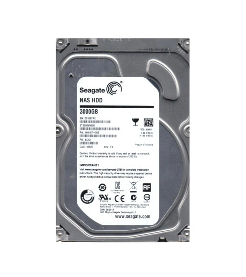 1H4167-505 - Seagate 3TB 5900RPM SATA 6Gb/s 3.5" HDD