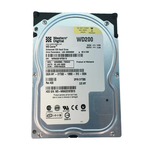 1T320 - Dell 20GB 7200RPM IDE ATA-100 3.5" HDD