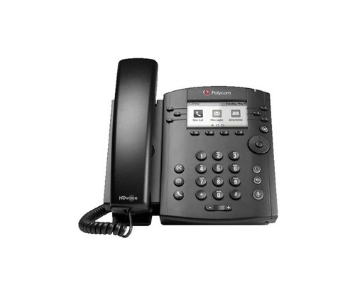 2200-48300-019 - Polycom VVX 301 Skype For Business 6-Line Desktop Phone