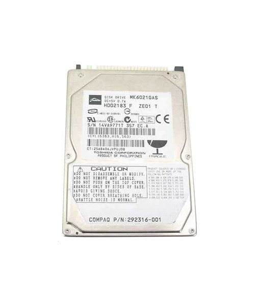 292316-001 - HP 60GB 4200RPM IDE Ultra ATA-100 2.5" HDD