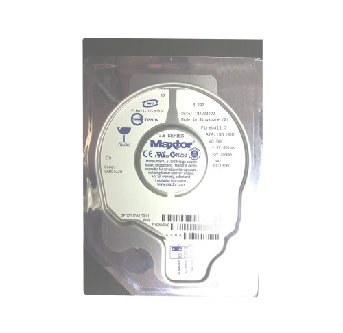 2F020J0310211 - Maxtor 20GB 5400RPM IDE 2MB 3.5" HDD
