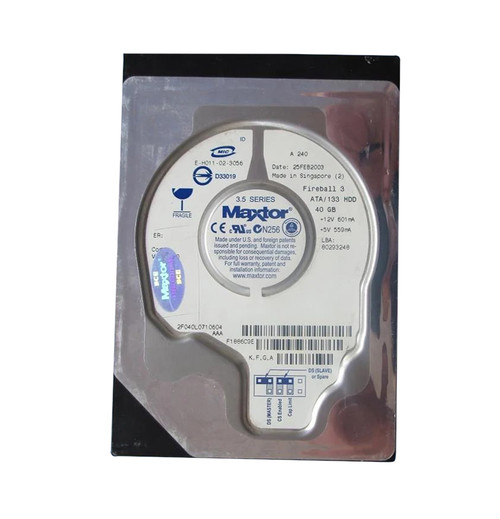2F040L0-710604 - Maxtor 40GB 5400RPM IDE ATA/133 2MB 3.5" HDD