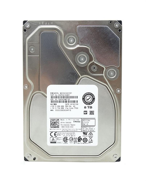 MG06SCA800AY - TOSHIBA 8TB 7200RPM SAS 12Gb 3.5" HDD