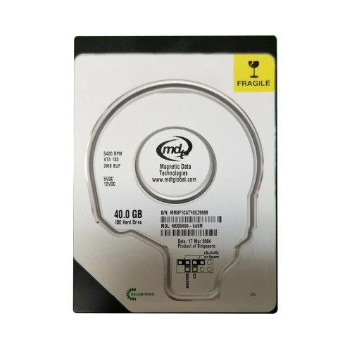 MD00400-AAEM - Western Digital 40GB 5400RPM IDE 2MB 3.5" HDD