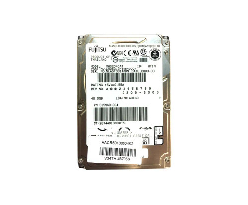 315960-004 - HP 40GB 4200RPM IDE 2.5" HDD