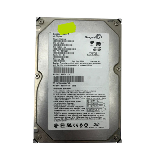 320140-001 - HP 40GB 7200RPM IDE 3.5" HDD