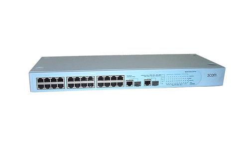 3C16475CS-UK - 3Com 24-Port 10/100 + 2 GE Layer 2 Network Switch