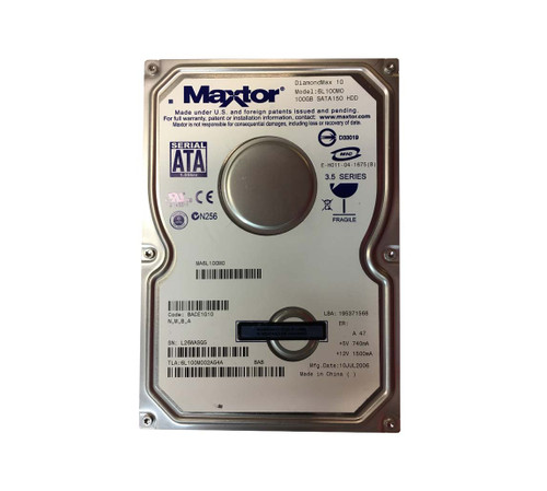 6L100M002AG4A - Maxtor 100GB 7200RPM SATA 8MB 3.5" HDD
