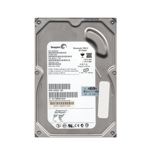 9BD131-783 - Seagate BarraCuda 7200.9 Series 80GB 7200RPM SATA 3Gb/s 8MB Cache 512 3.5-Inch Hard Drive