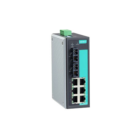 EDS-308-SS-SC-80 - Moxa 8-Port Industrial Unmanaged Ethernet Switch