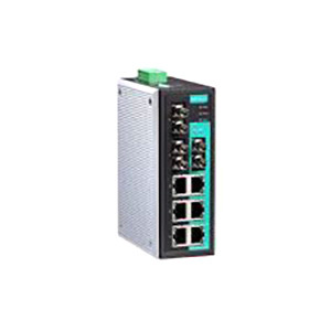 EDS-309-3M-ST-T - Moxa 9-Port Industrial Unmanaged 100BaseFX ST Ethernet Switch