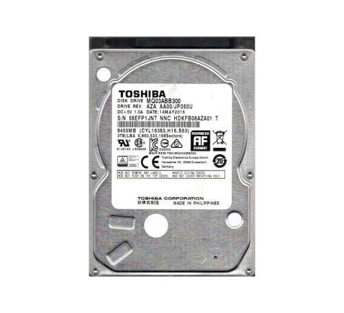 HDKFB06 - TOSHIBA 3TB 5400RPM SATA 6Gb/s 2.5" HDD