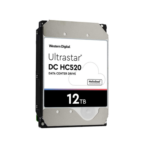 HUH721212ALE60y - Western Digital Ultrastar DC HC520 12TB 7200RPM SATA 6Gb/s 256MB Cache 512e 3.5-Inch Hard Drive