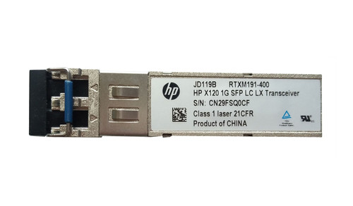 Z-IBR-JD119-61201 - HPE X120 1Gb/s 1000Base-LX Single-Mode Fiber 1310nm 10km Duplex LC Connector SFP Transceiver Module