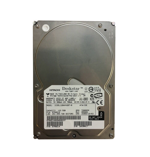 07N9214 - Hitachi 120GB 7200RPM ATA/100 3.5" HDD