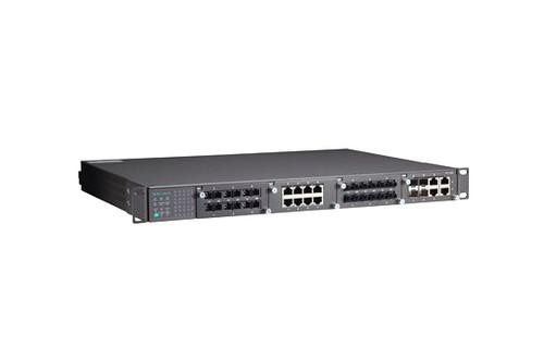 PT-7728-F-HV-HV - Moxa 24-Port Gigabit Layer 2 Managed Rackmount Switch