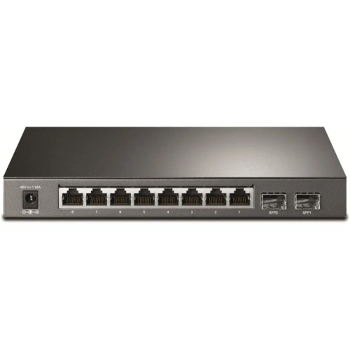 T1500G-10PS V2 - TP-Link 8-Port PoE+ 2 SFP Managed Network Switch