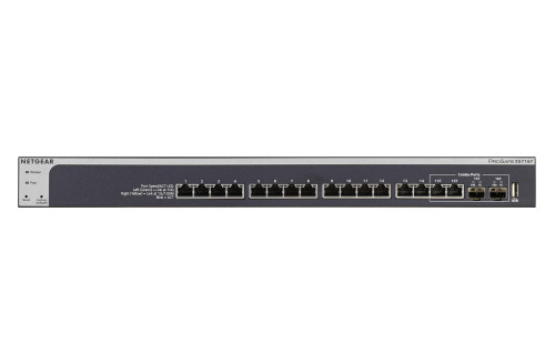 XS716T-100NES - NetGear 16-Port 10GBase-T 2-Port SFP+ Layer 3 Network Switch