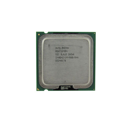 HH80547PG0961M - Intel Pentium 4 551 Single-core 1 Core 3.40GHz 800MHz FSB 1MB L2 Cache Socket PLGA775