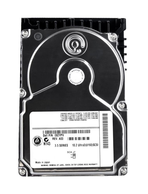 082YPV - Dell 18.2GB 10000RPM Ultra160 SCSI Hard Drive