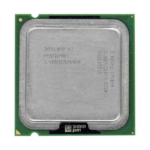 SL833 - Intel Pentium 4 3.40GHz 1MB Socket LGA775 Processor