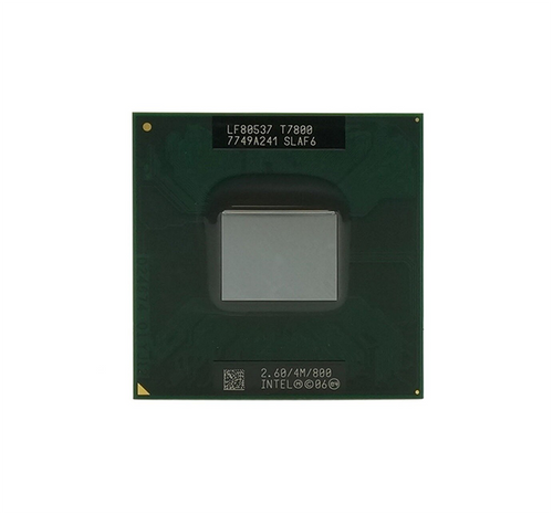 SLAF6 - Intel Core 2 Duo T7800 Dual-core 2 Core 2.60GHz 800MHz FSB 4MB L2 Cache Socket PBGA479 Processor