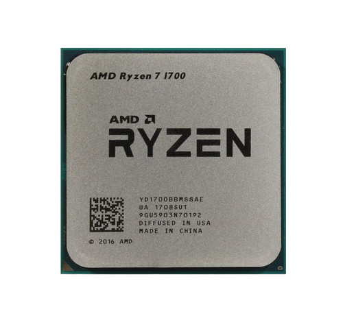 YD1700BBAEMPK - AMD Ryzen 7 1700 Octa-core 8 Core 3.0GHz 16MB L3 Cache Socket AM4 Processor