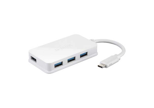 DUB-H410 - D-Link USB-C to 4-Port USB 3.0 Hub Adapter