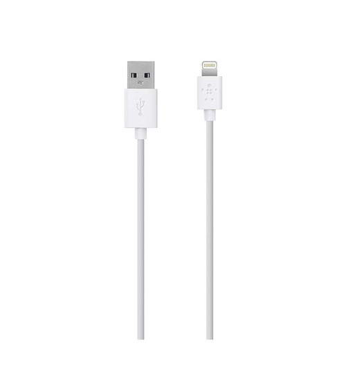 F8J023bt04-WHT - Belkin Lightning to USB ChargeSync Cable Lightning/USB for iPad, iPod, iPod, Notebook 4 ft 1 x Lightning Male Proprietary Connector 1 x Type A Male USB White