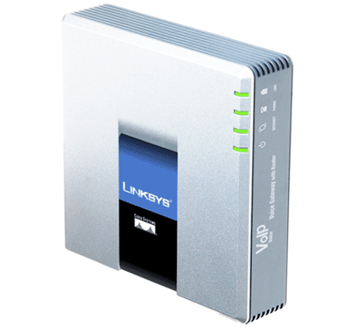 SPA3102-NA - Linksys SPA3102 1 x Port RJ-11 FXS Phone + 1 x Port RJ-11 FXO Phone Voice Gateway with Router