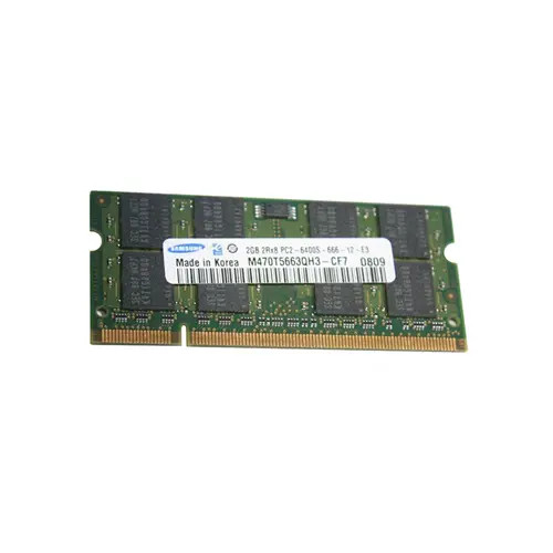 M470T5663QH3-CF7 - Samsung 2GB DDR2-800MHz PC2-6400 CL6 200-Pin SoDIMM