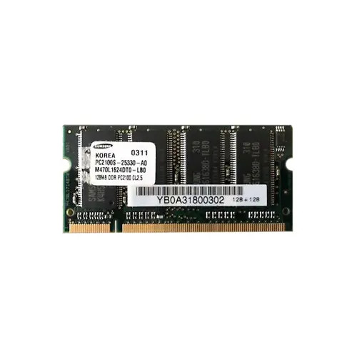 M470L1624DT0-LB0 - Samsung 128MB DDR-266 PC2100 CL2.5 200-Pin SoDIMM