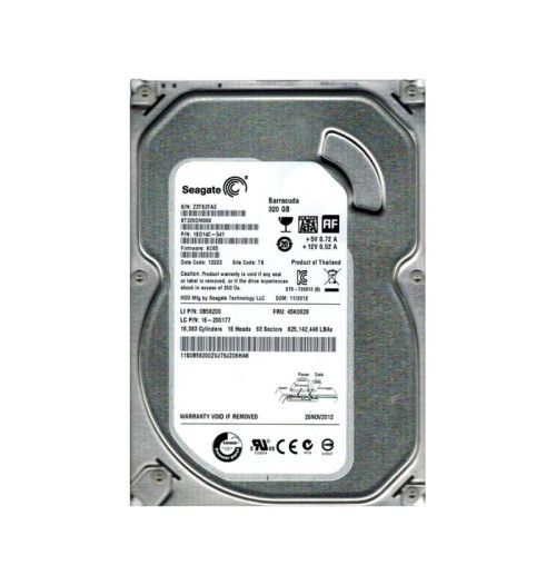 45K0628 - Lenovo 320GB 7200RPM SATA 6Gb/s 3.5" HDD