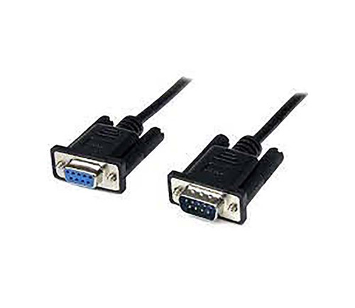 SCNM9FM2MBK - StarTech 2m Black DB9 RS232 Serial Null Modem Cable F/M