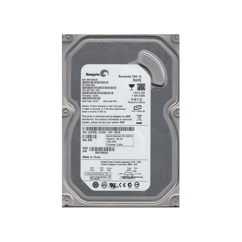 9CY132-033 - Seagate BarraCuda 7200.10 Series 160GB 7200RPM SATA 3Gb/s 8MB Cache RoHS 3.5-Inch Hard Drive