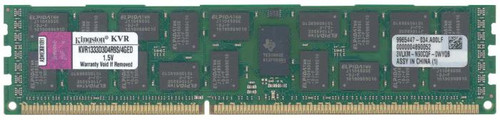 KVR1333D3D4R9S/4GED - Kingston Technology 4GB DDR3-1333MHz PC3-10600 ECC Registered CL9 240-Pin DIMM 1.35V Low Voltage Dual Rank Memory Module