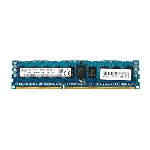 HMT351R7EFR4C-PB - Hynix 4GB DDR3-1600 PC3-12800 ECC Registered Memory Module