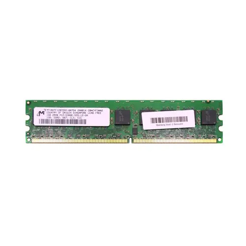 MT18HTF12872AY-667D4 - MICRON 1GB DDR2-667 ECC Unbuffered 240-Pin DIMM