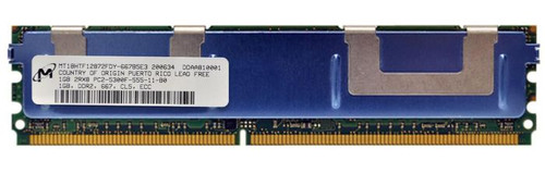MT18HTF12872FDY-667B5 - Micron 1GB DDR2-667MHz PC2-5300 ECC Fully Buffered CL5 240-Pin DIMM Dual Rank Memory Module